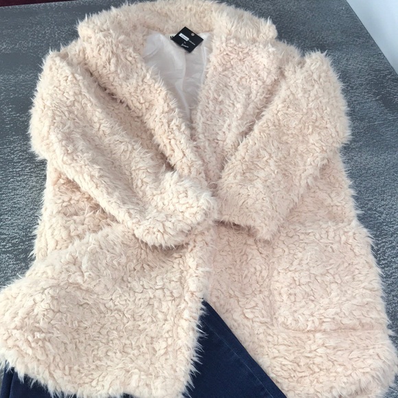 🔺LAST ONE🔺Pink Sherpa Fleece Duster Coat SMALL - Picture 2 of 8